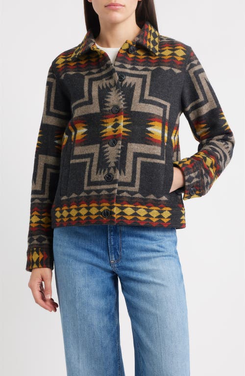 Pendleton Willa Harding Pattern Virgin Wool Jacket In Multi