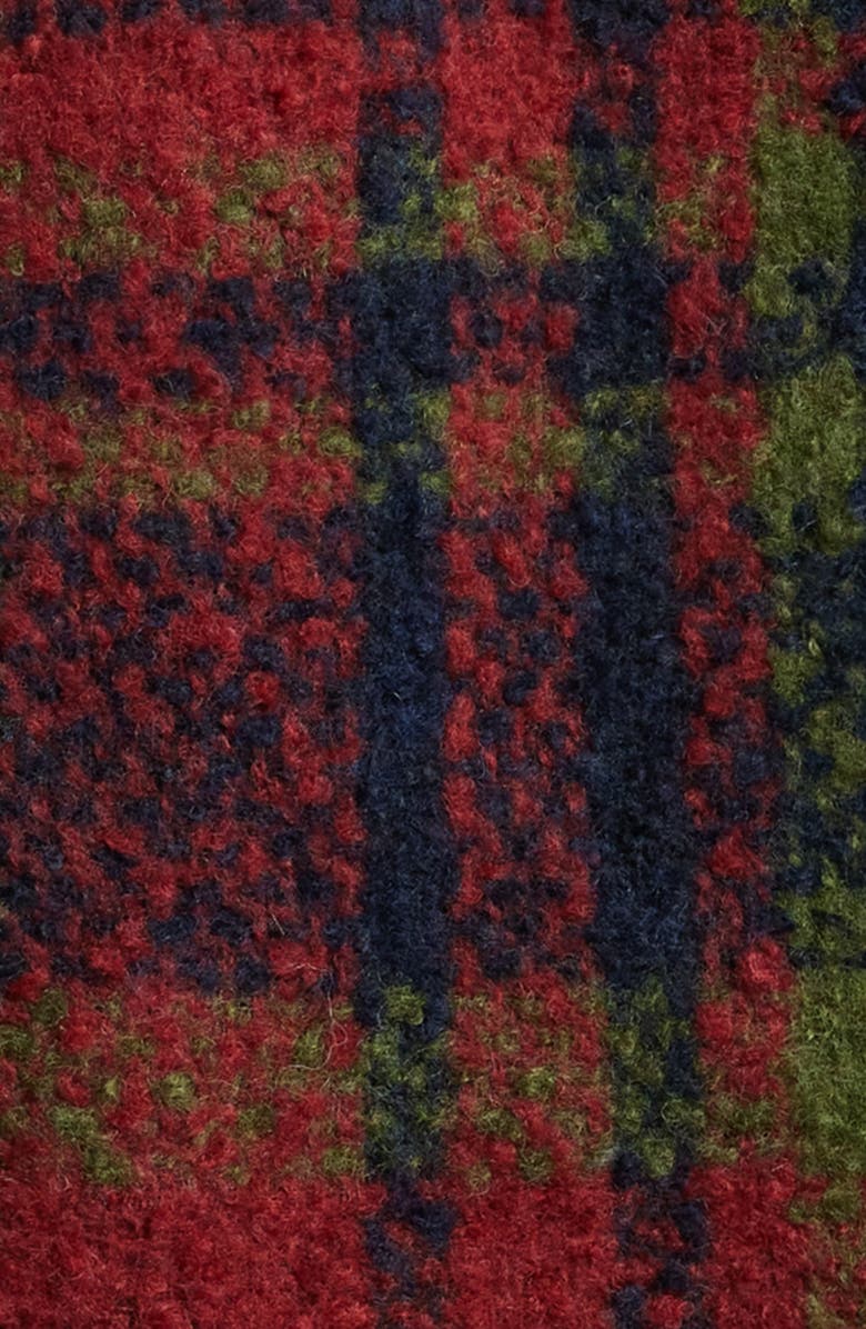 DIET STARTS MONDAY Tank Plaid Flannel Button-Up Overshirt, Alternate, color, 