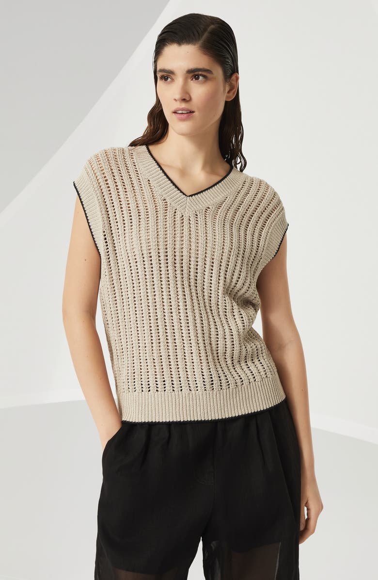 Brunello Cucinelli Vest with monili, Alternate, color,