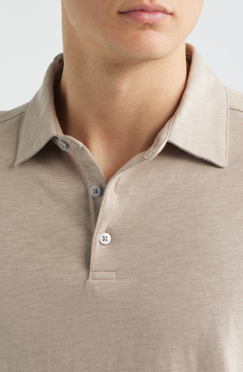 Robert Barakett Brightwood Slub Cotton Polo, Alternate, color, String