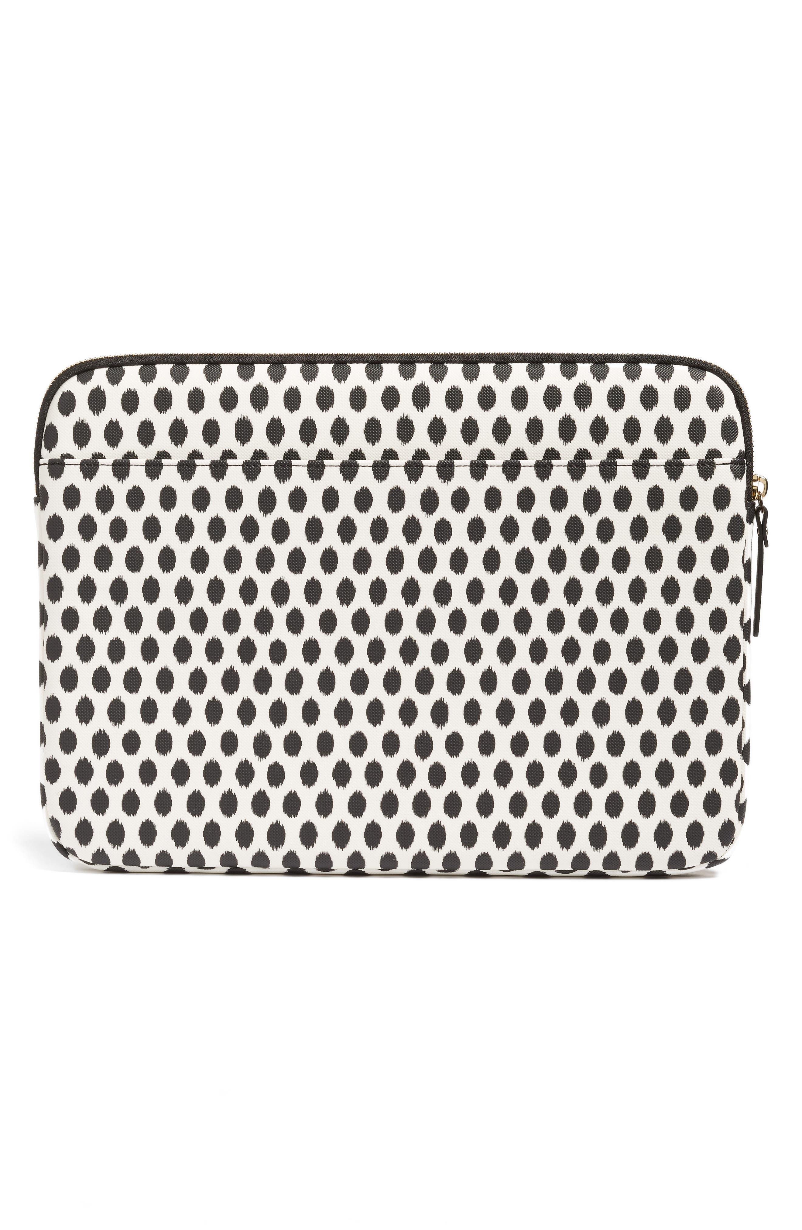 Kate Spade New York dot 13-inch laptop sleeve, Alternate, color, 