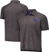 COLOSSEUM Men's Colosseum Heather Charcoal Duke Blue Devils Down Swing Raglan Team Polo