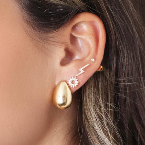 The Lovery Fine Jewelry Diamond Sun Stud Earrings In Gold