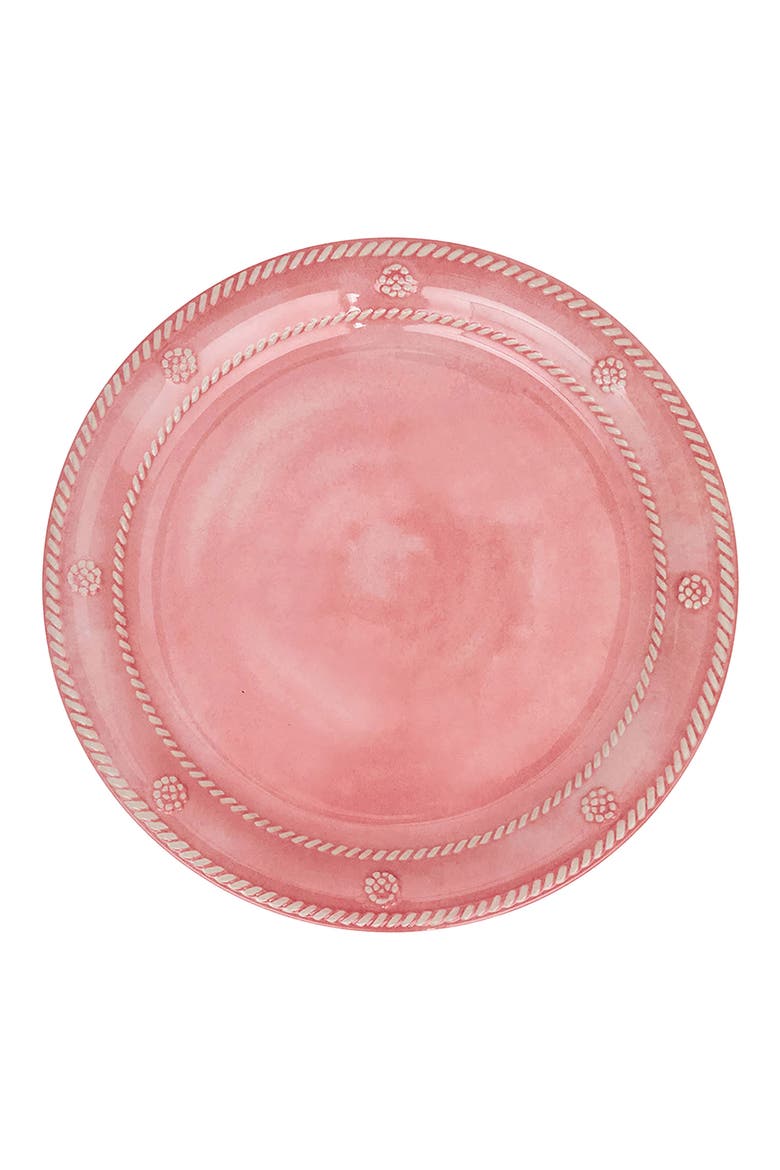 Berry & Thread Set of 4 Melamine Dessert Plates, Alternate, color, CORAL
