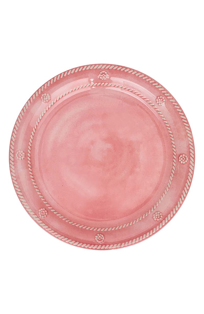Juliska Berry & Thread Set of 4 Melamine Dessert Plates, Alternate, color, Coral