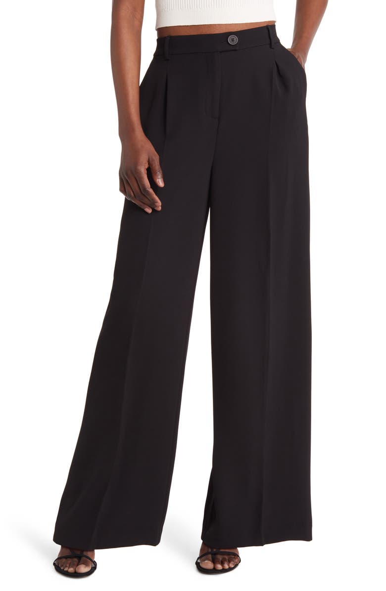 Open Edit Wide Leg Work Pants, Main, color, 