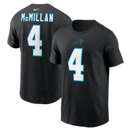 Nike Men's Nike Tetairoa McMillan Black Carolina Panthers Name & Number T-Shirt