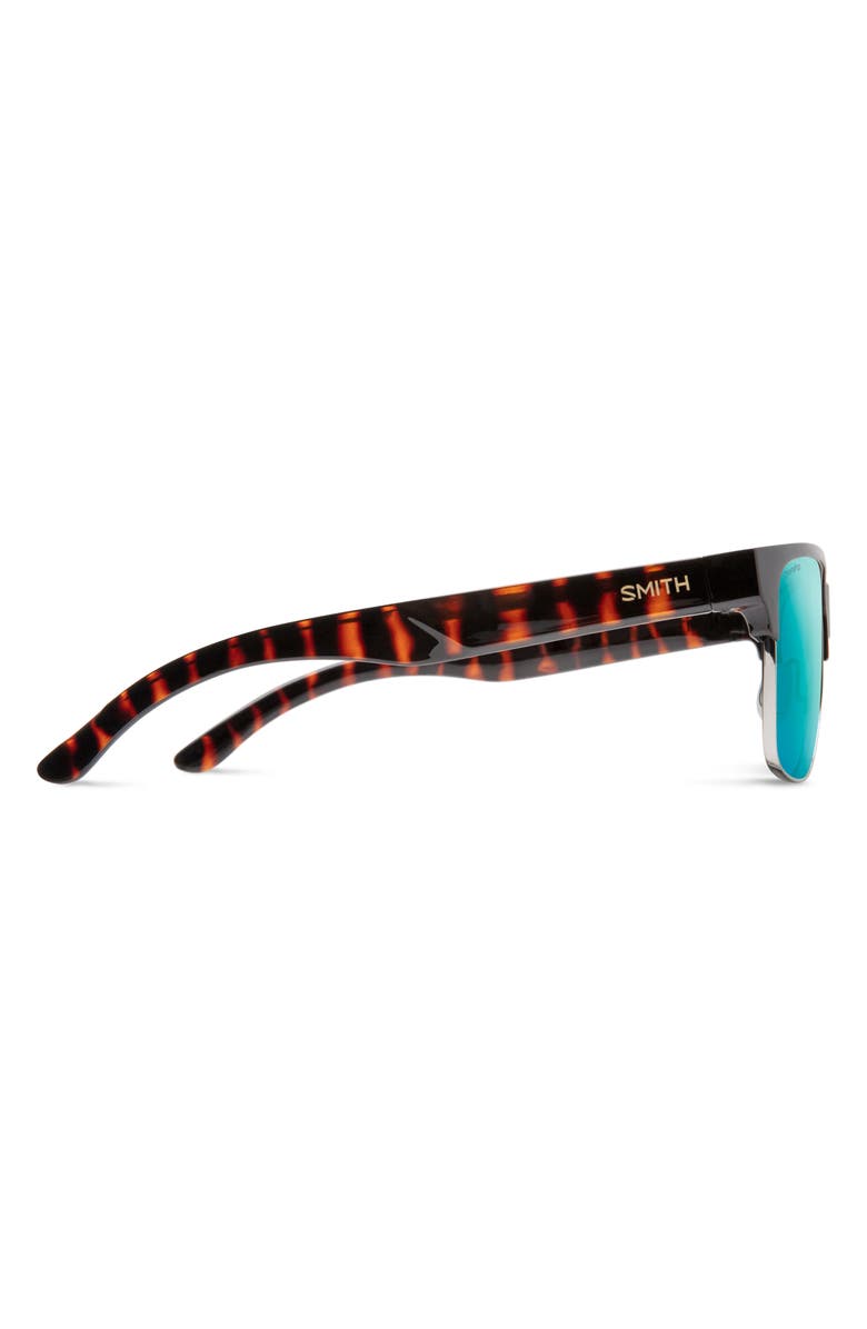 Smith Lowdown 56mm ChromaPop Polarized Browline Sunglasses, Alternate, color, Tortoise / Opal Mirror