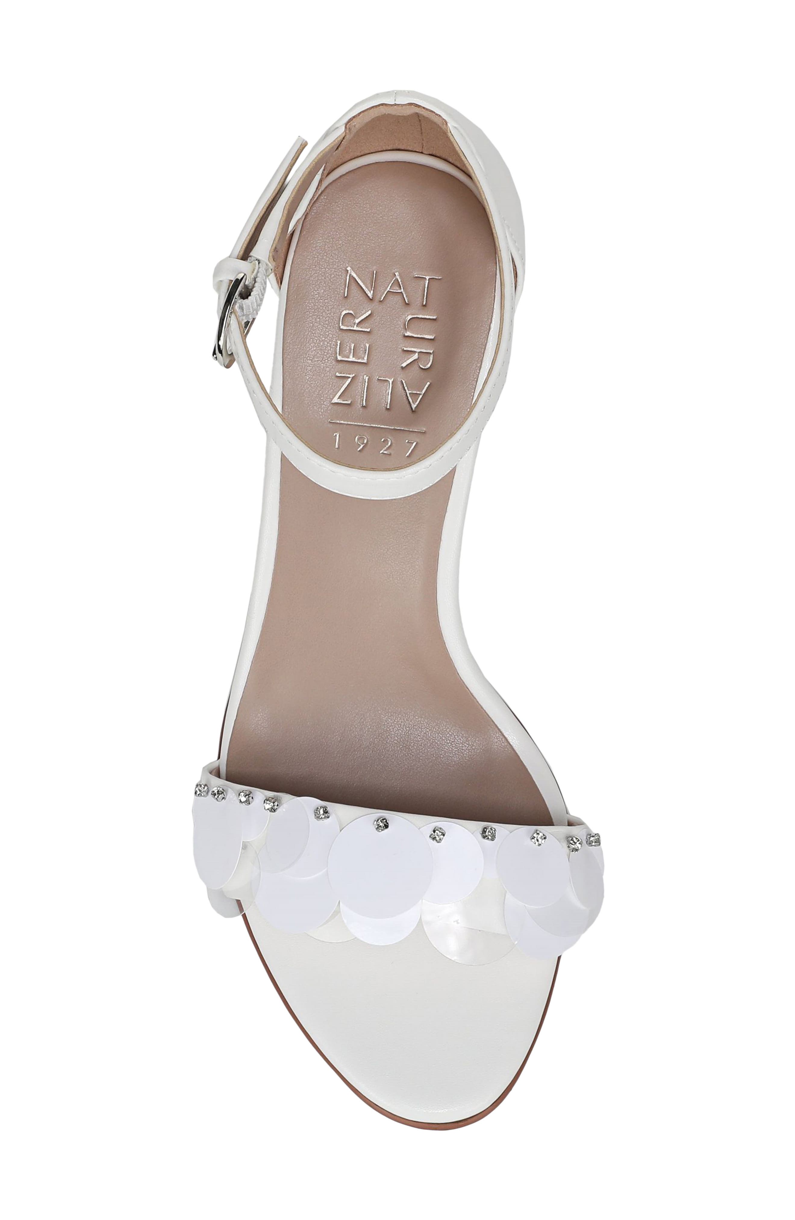 Vera Glow Ankle Strap Sandal, Alternate, color, WARM WHITE