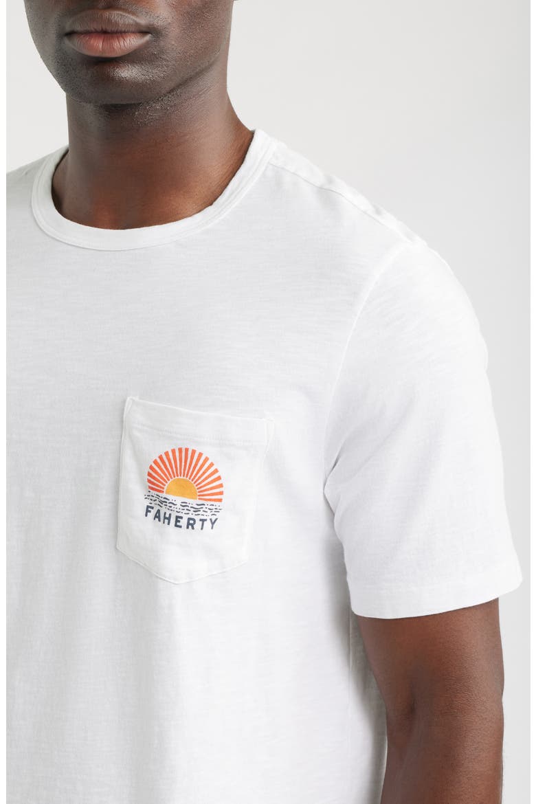 North Carolina Sunwashed Pocket T-Shirt, Alternate, color, WHITE