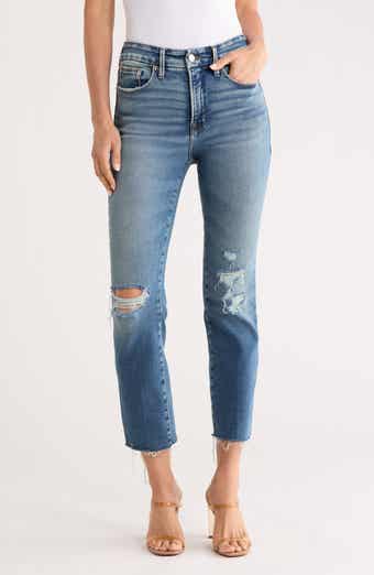 Good American Soft Tech Good Legs Straight Leg Jeans