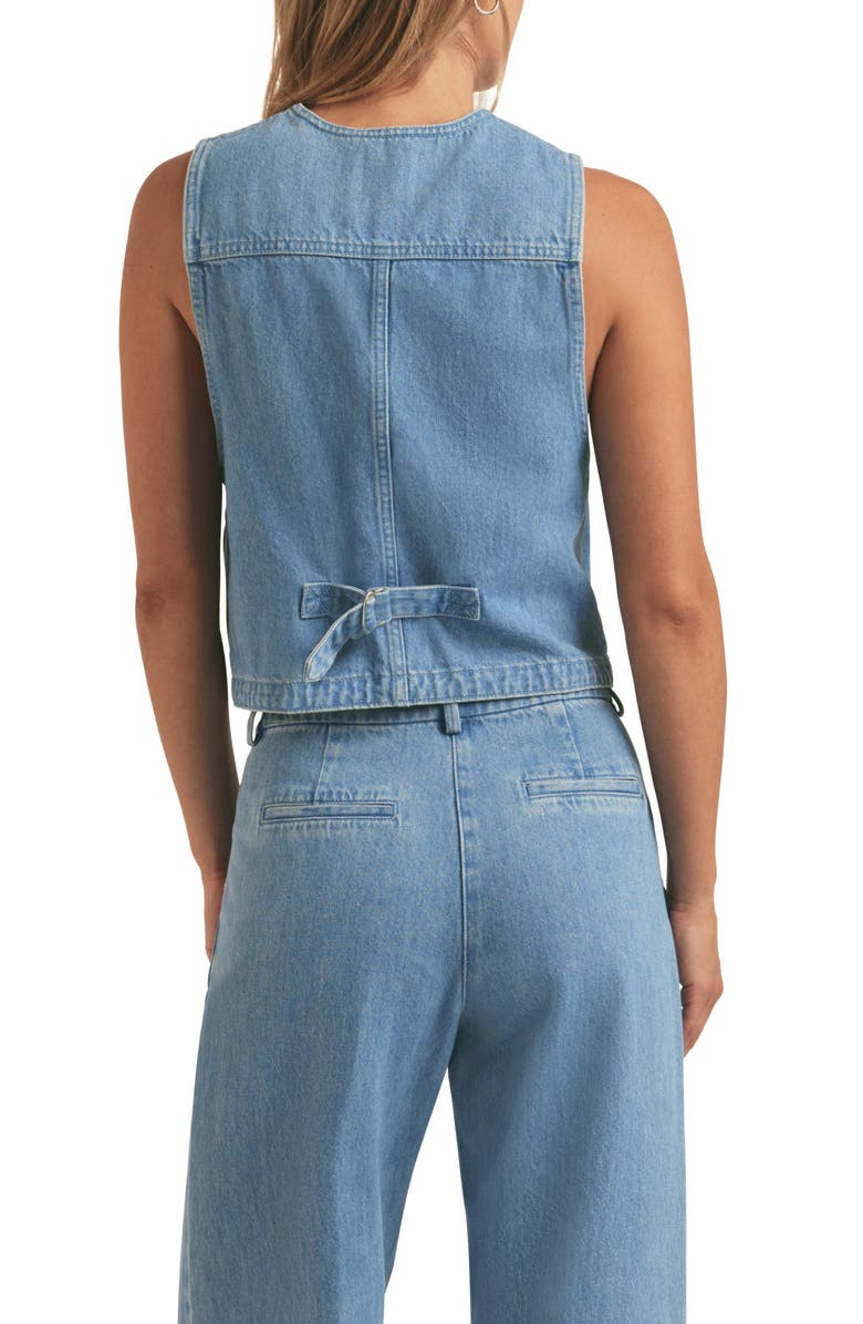 Favorite Daughter The Poppy Denim Vest, Alternate, color,