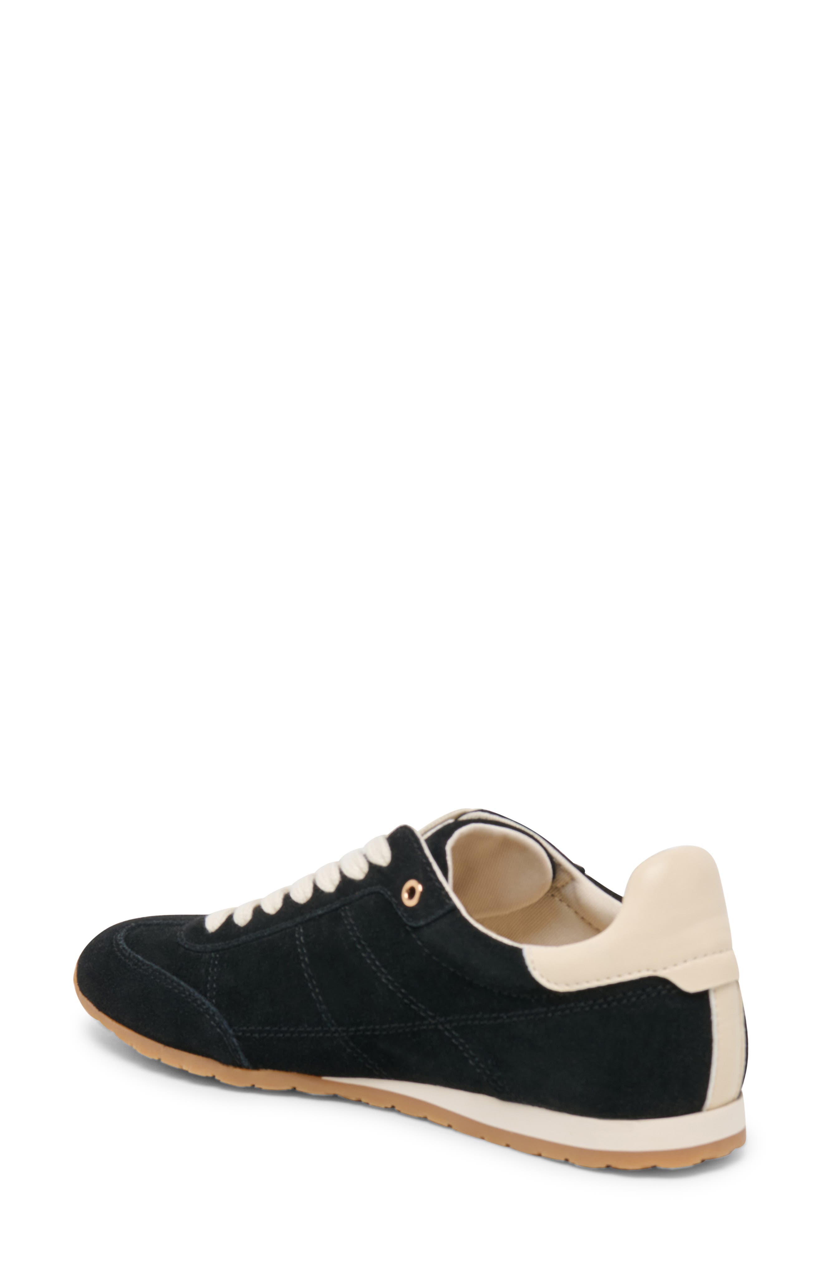 Diane Sneaker, Alternate, color, BLACK SUEDE