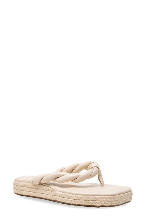 Twist Strap Espadrille Sandal (Women)