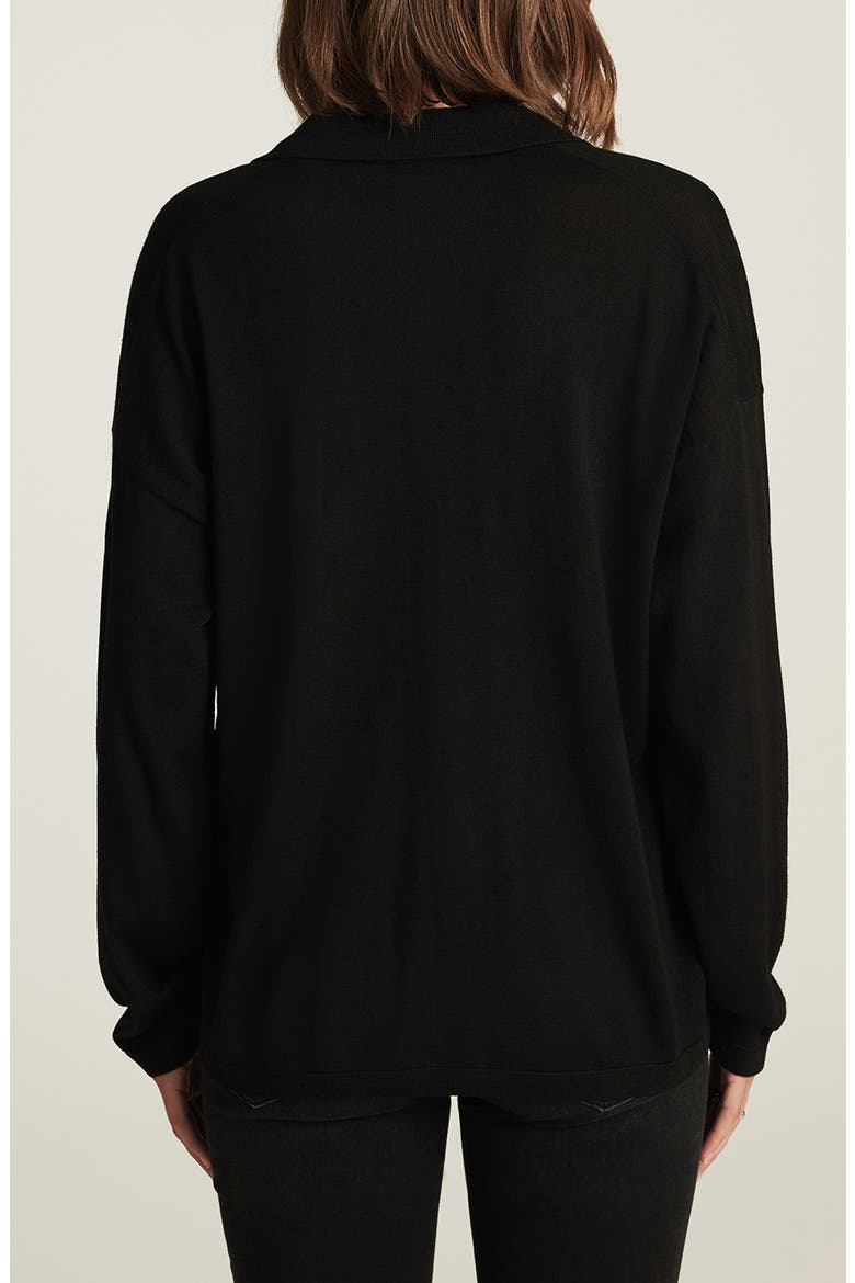 Wool Polo Sweater, Alternate, color, BLACK