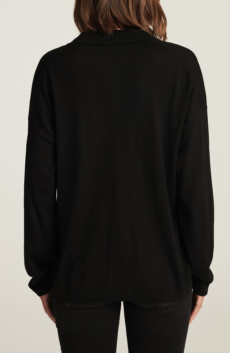 Mavi Jeans Wool Polo Sweater, Alternate, color, Black