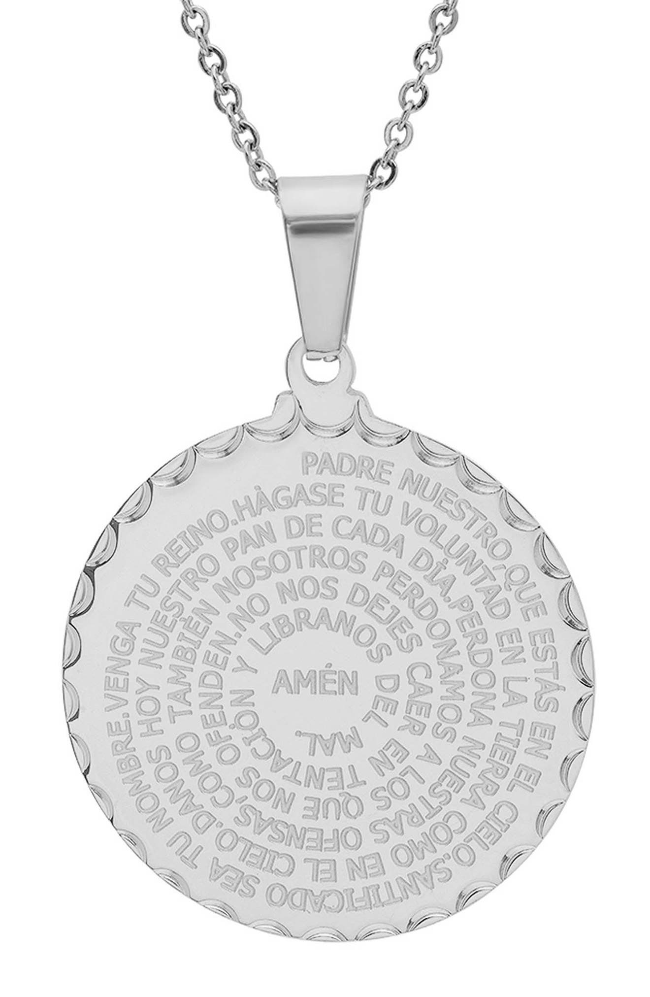 Padre Nuestro Pendant Necklace