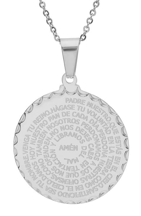 Padre Nuestro Pendant Necklace