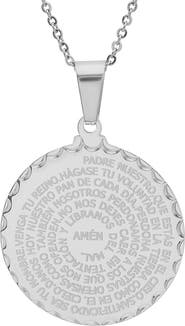 STEELTIME Padre Nuestro Pendant Necklace