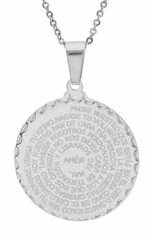 Padre Nuestro Pendant Necklace