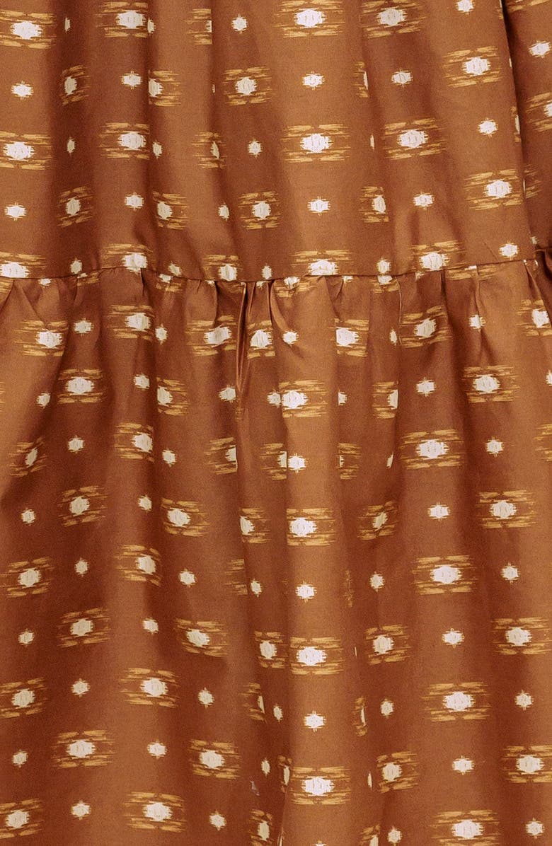 FLYING TOMATO Balloon Sleeve Tiered Cotton Maxi Dress, Alternate, color,