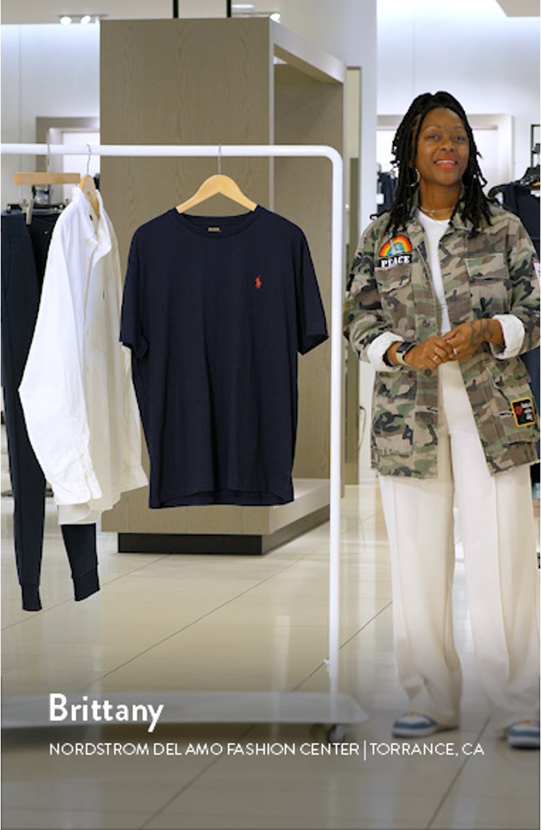 Embroidered Logo Crewneck T-Shirt, sales video thumbnail