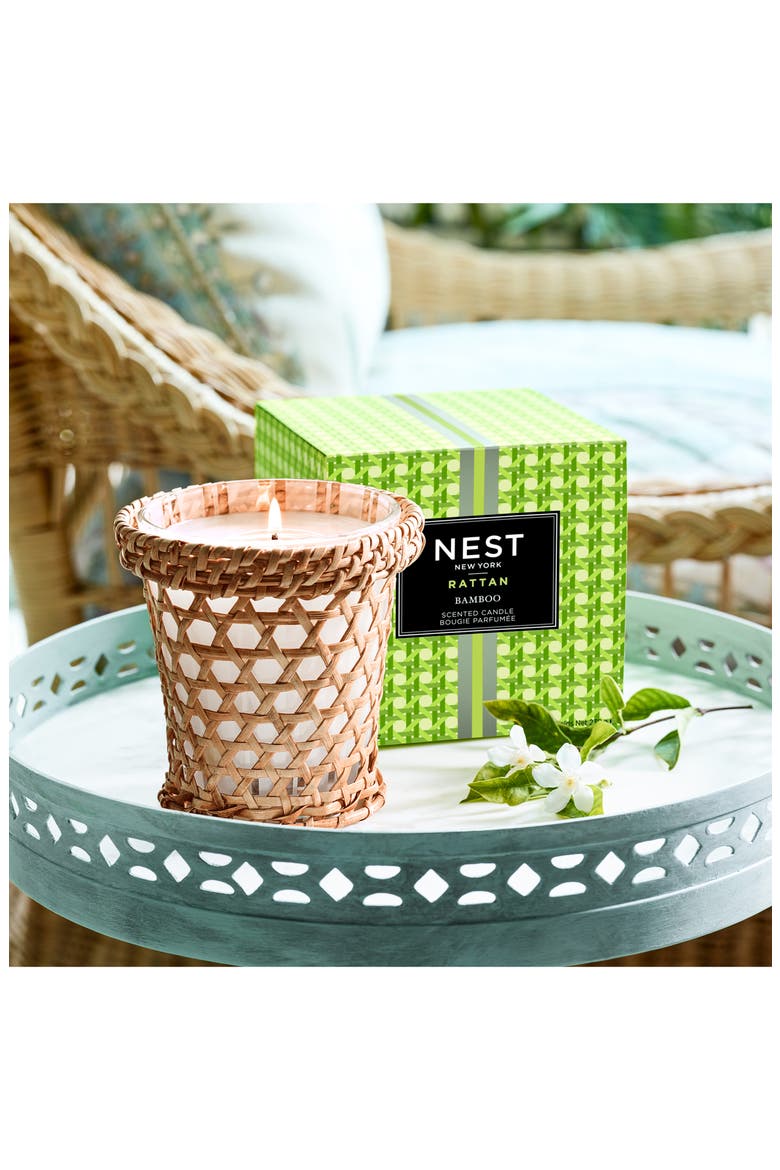 Rattan Bamboo Scented Candle (Limited Edition), Alternate, color, 3 WICK