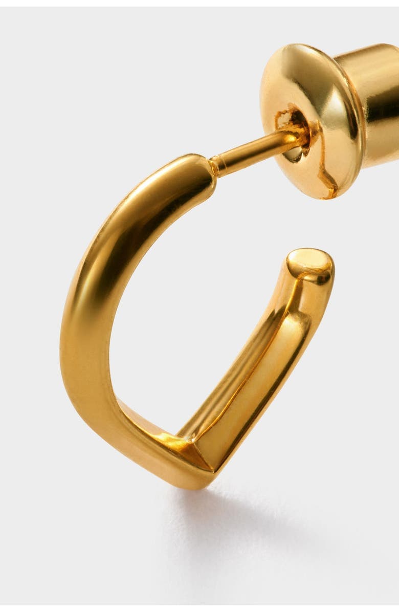 Katie Loxton Elsi Waterproof Gold Huggie Hoop Earrings, Alternate, color, Gold