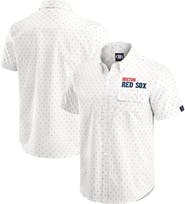 Darius Rucker Collection by Fanatics Men's Darius Rucker Collection by Fanatics Cream Boston Red Sox Printed Button-Down Top