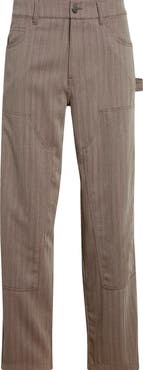 Golden Goose Journey Virgin Wool Blend Herringbone Painter Pants