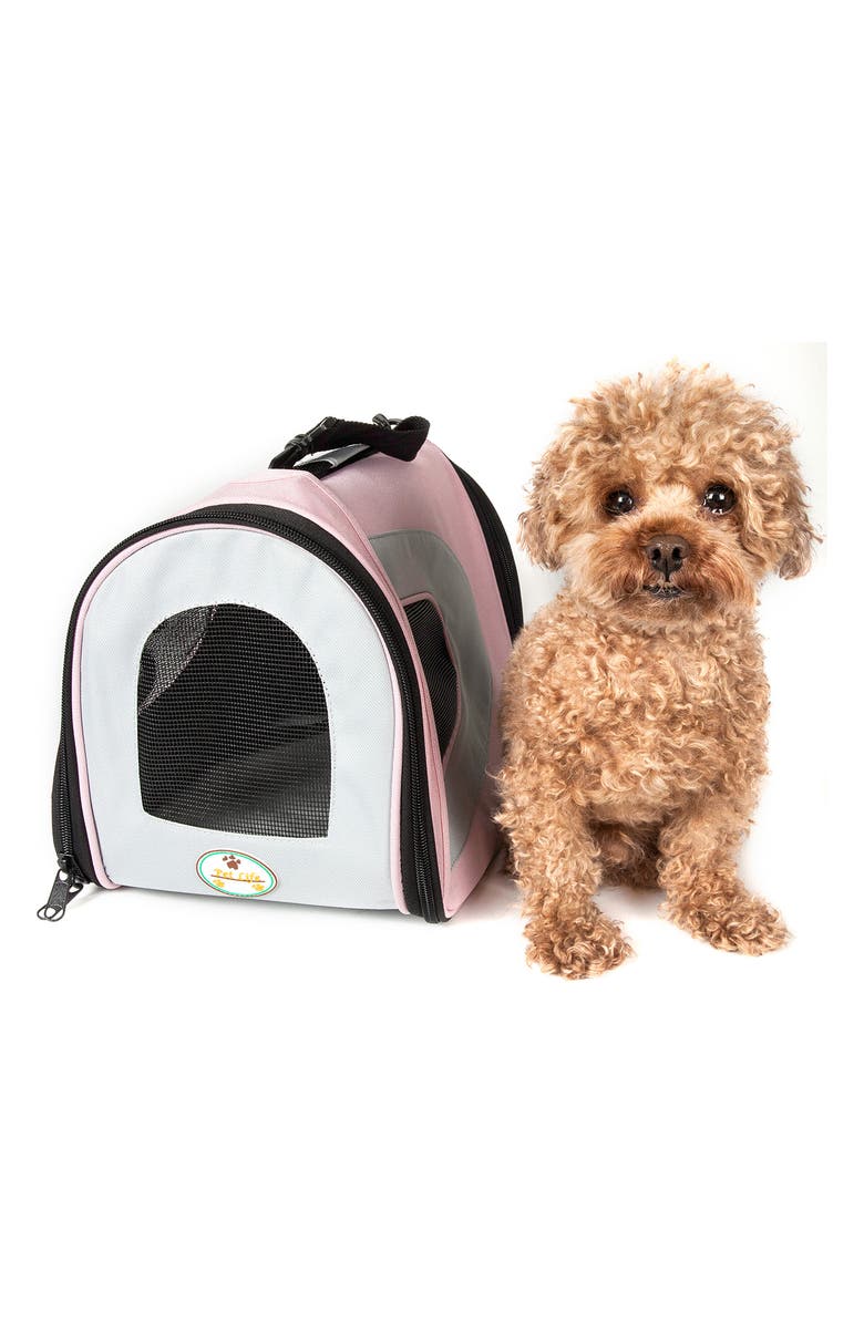 PET LIFE Airline Approved Folding Zippered Dog Carrier - Large, Alternate, color, 