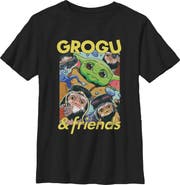 Star Wars: The Mandalorian and Grogu Boy's Star Wars The Mandalorian and Grogu The Child And Friends Collage Graphic T-Shirt