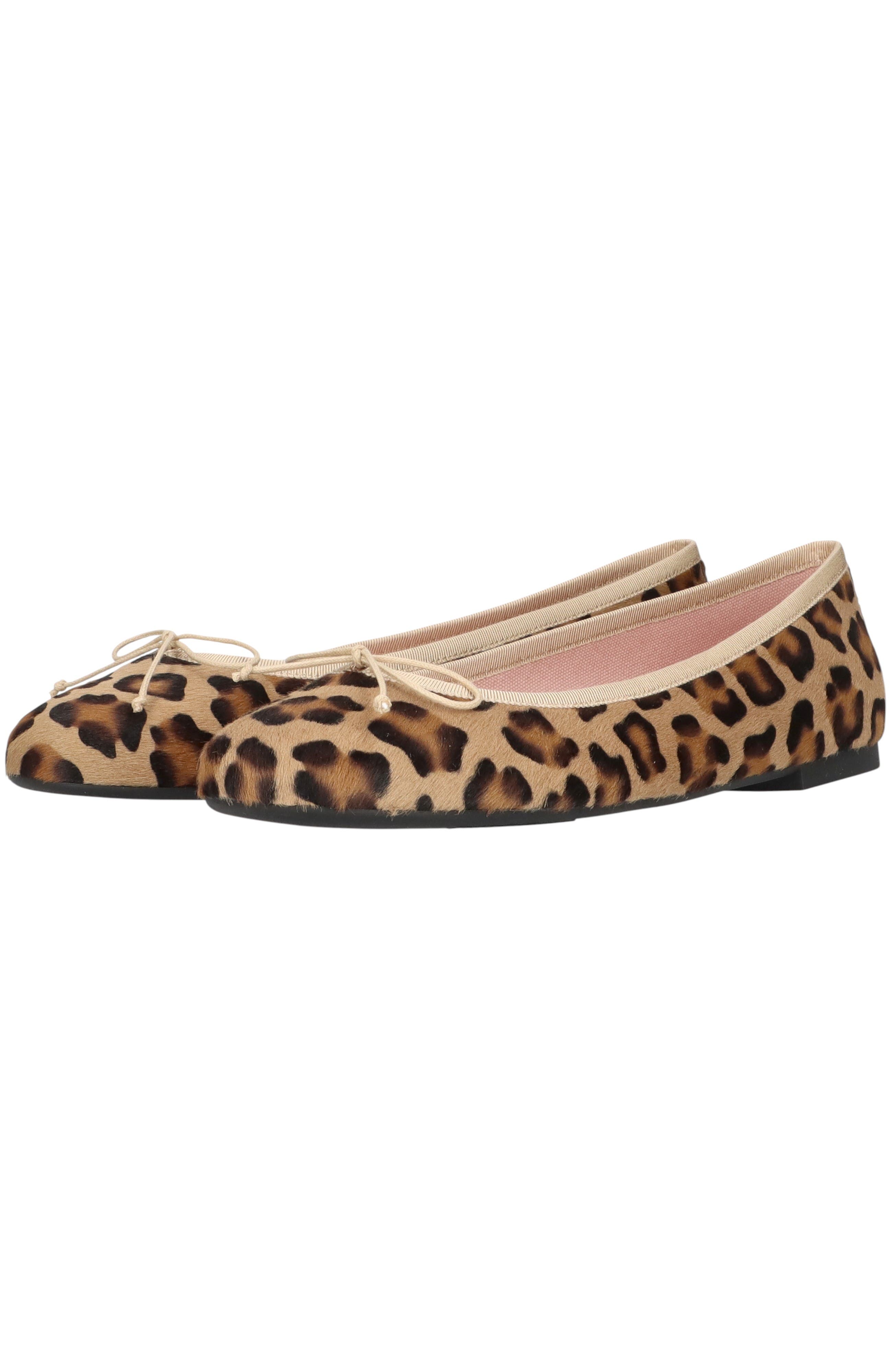 Round Toe Leopard Ballet Flat, Alternate, color, Beige