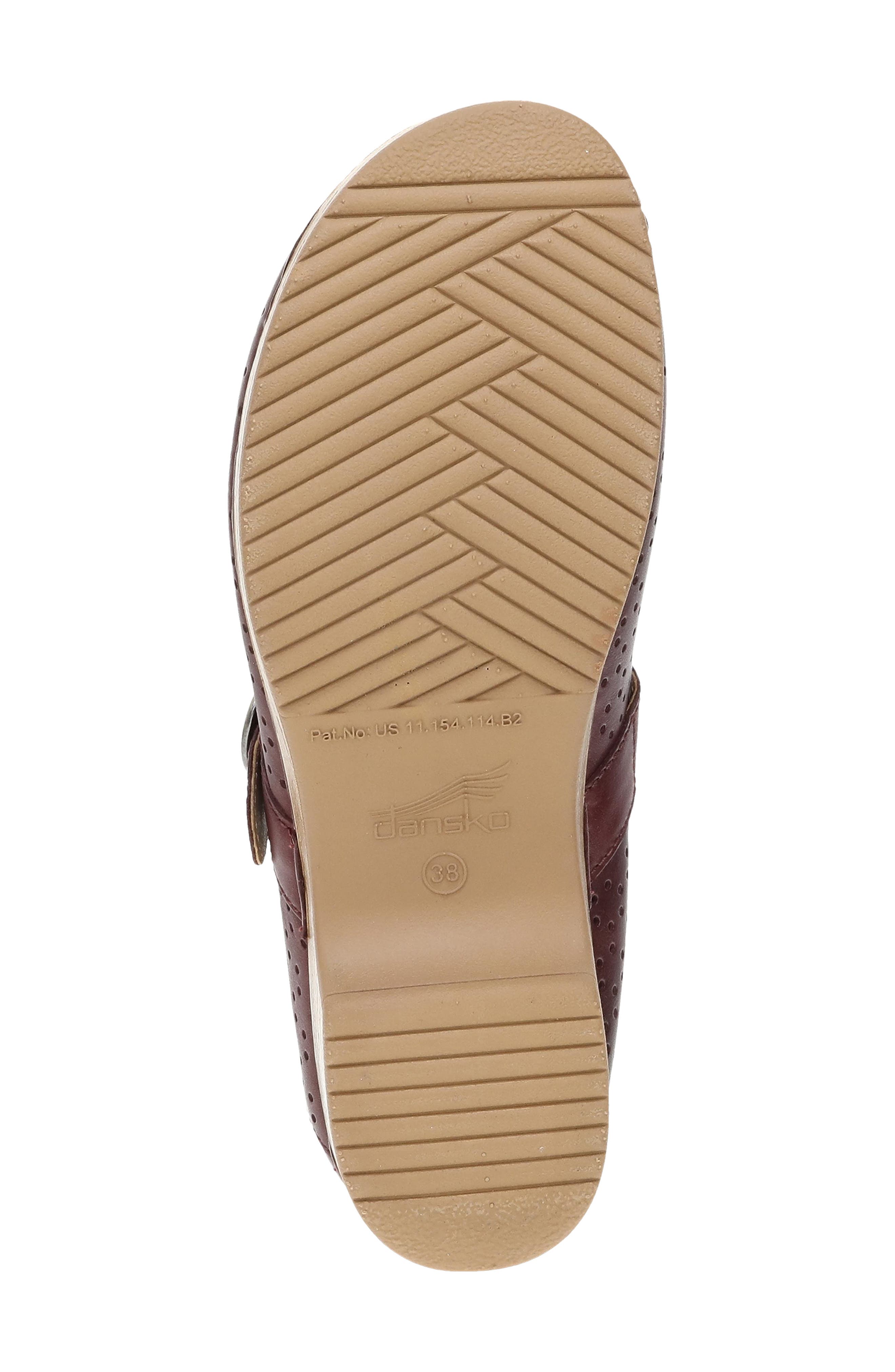 Blaire Perforated Mary Jane Clog, Alternate, color, SANGRIA