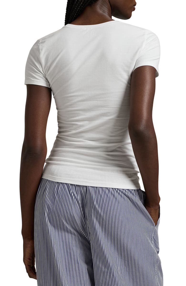 Polo Ralph Lauren Stretch Cotton T-Shirt, Alternate, color, White Cloud