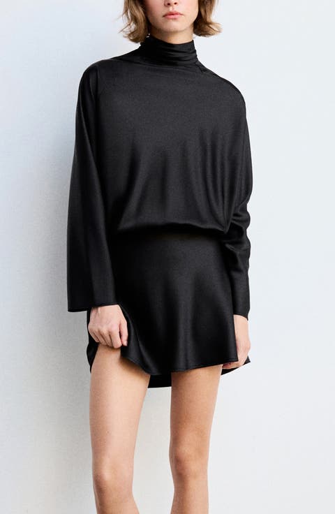 Olivia Mock Neck Minidress