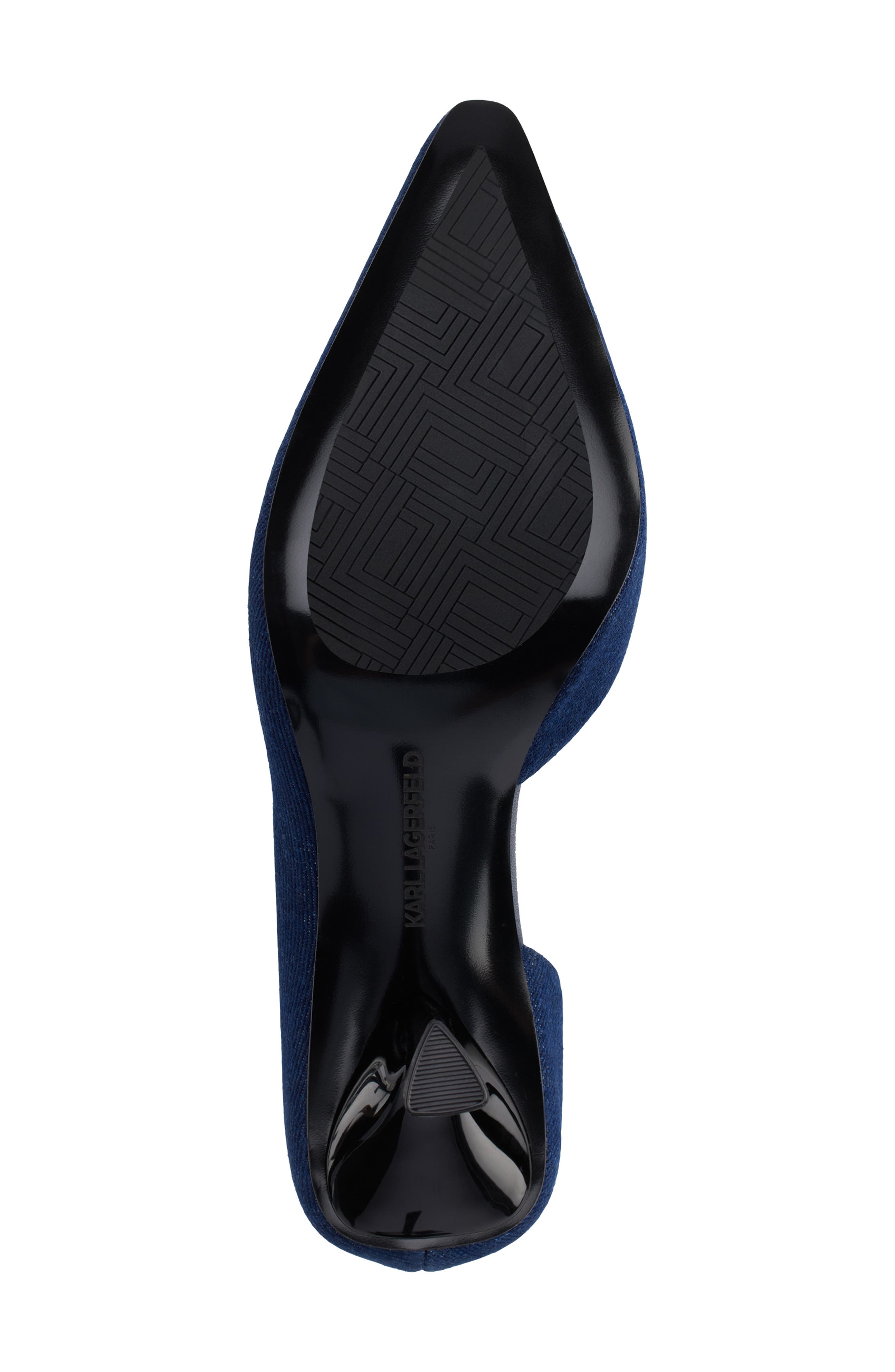 KARL LAGERFELD PARIS Kipton Half d'Orsay Pump, Alternate, color, 