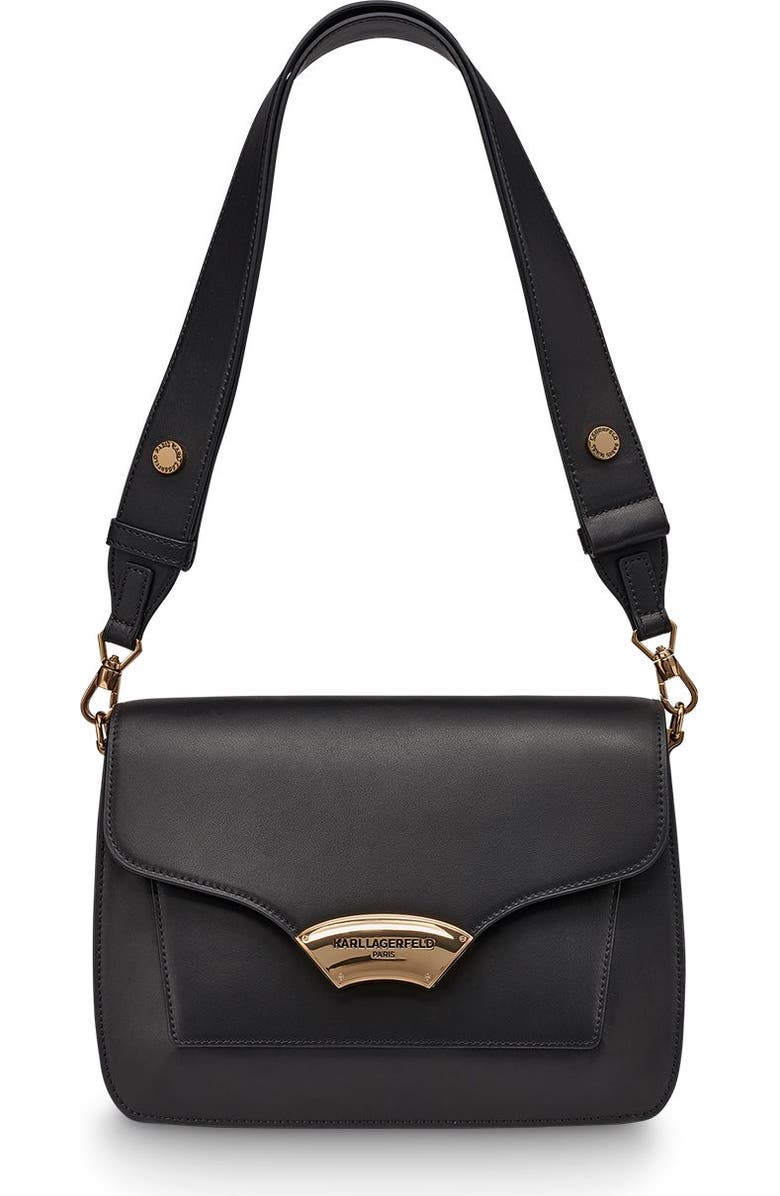 KARL LAGERFELD PARIS Madelyn Shoulder, Main, color, Black/Gold