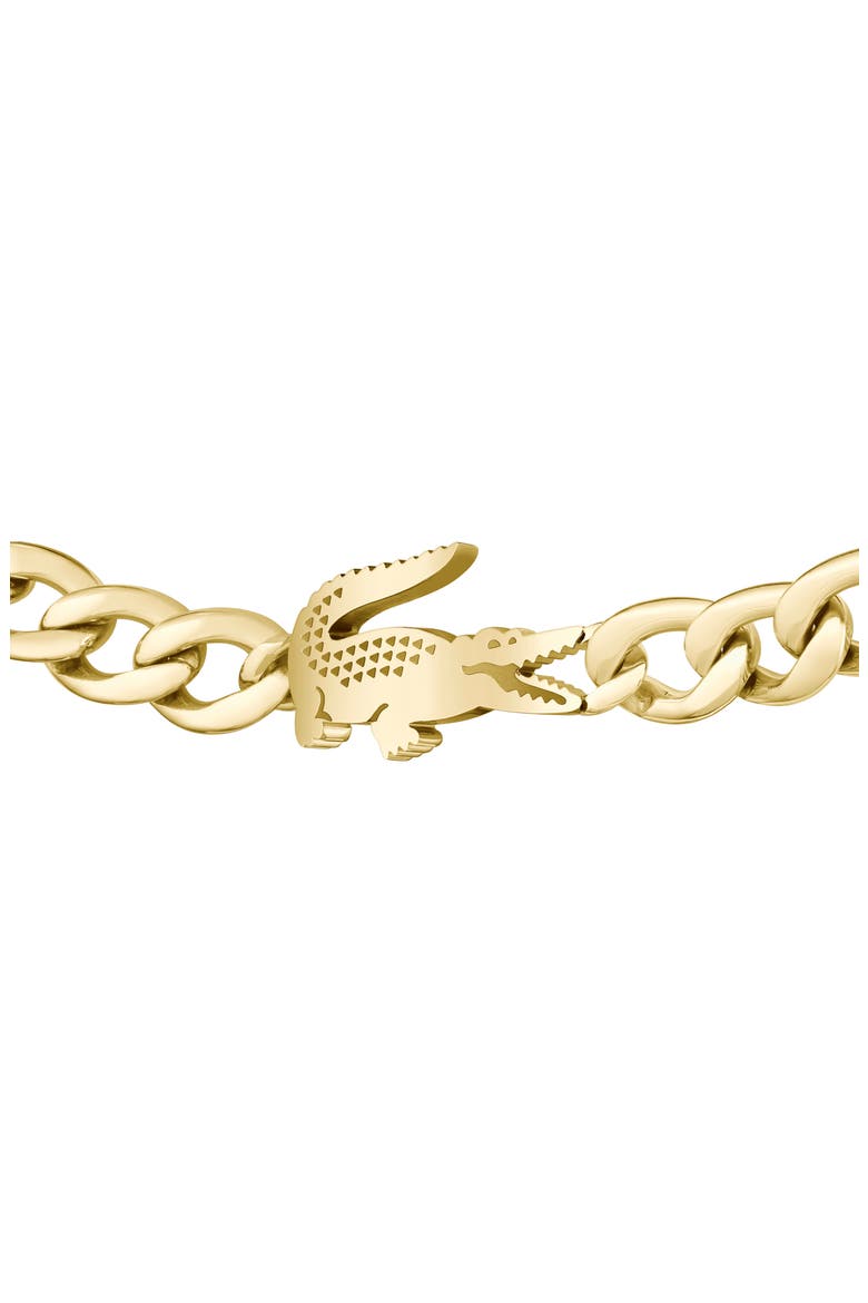 Crocodile Chunky Chain Bracelet, Alternate, color, GOLD
