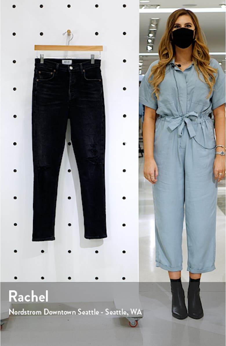 Nico Distressed High Waist Skinny Ankle Jeans, sales video thumbnail