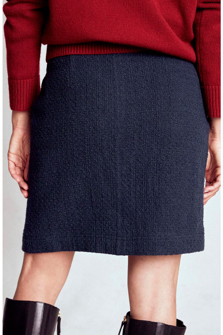Cecelia Textured Knit Skirt, Alternate, color, NAVY