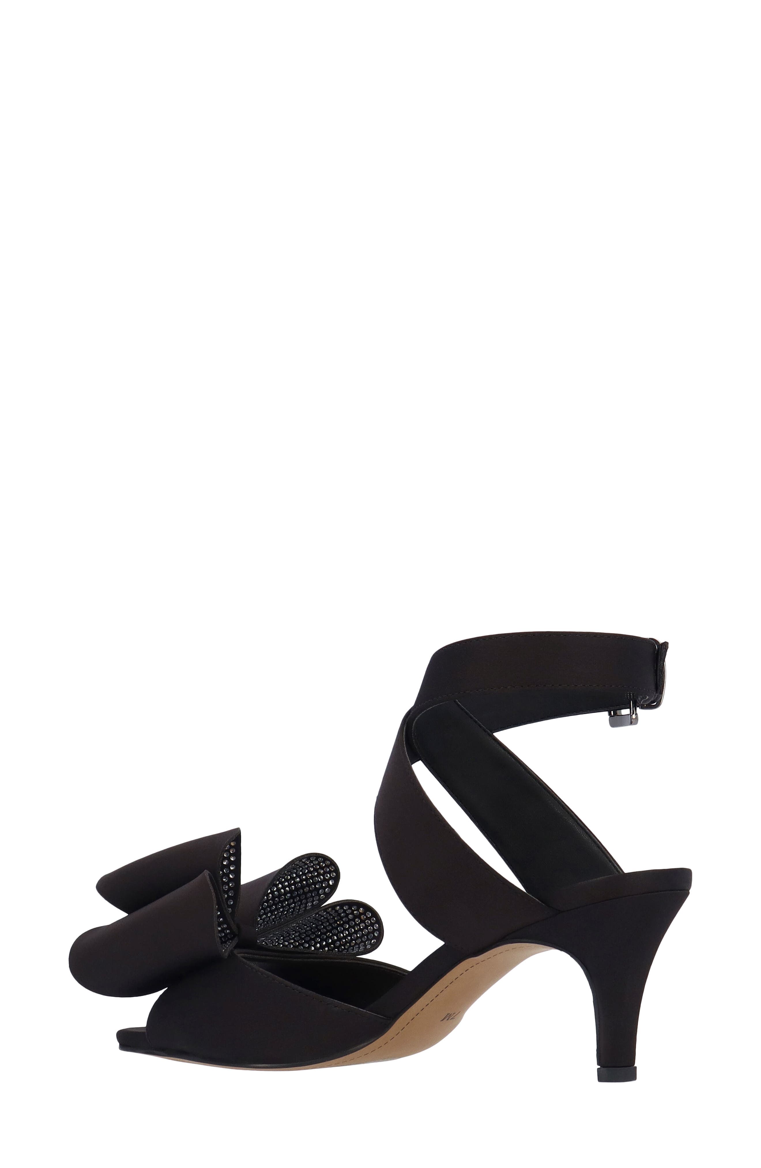 J. Reneé Nerelle Ankle Strap Sandal, Alternate, color, Black