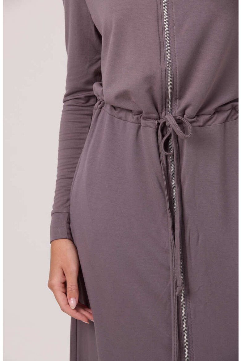 Hoodie Dress Maxi, Alternate, color, Grey