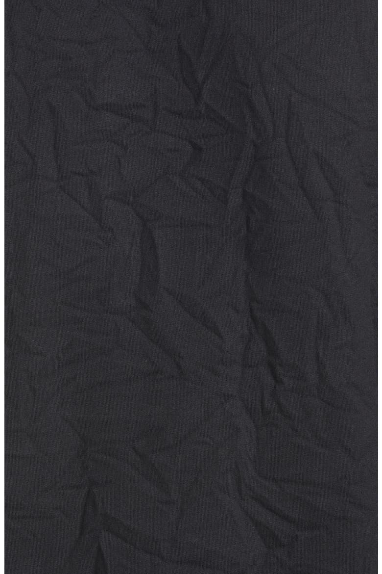 Mock Neck Wrinkled Fleece Top, Alternate, color, BLACK