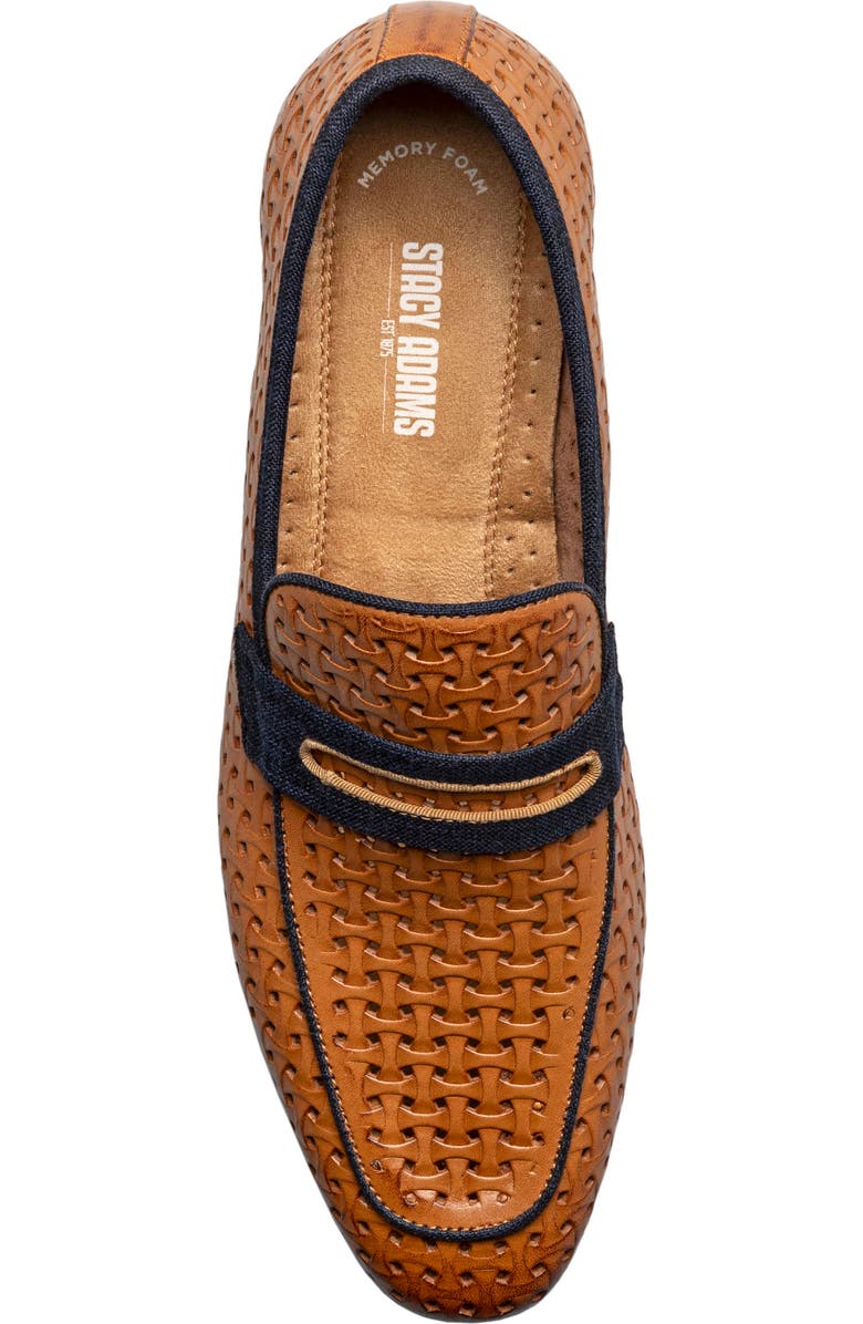 Stacy Adams Winstead Saddle Penny Loafer, Alternate, color, Natural