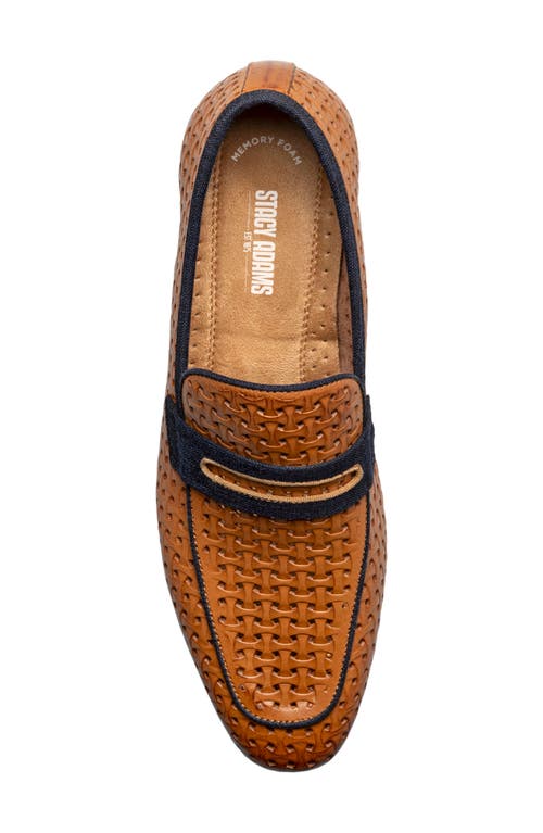 Stacy Adams Winstead Saddle Penny Loafer In Natural