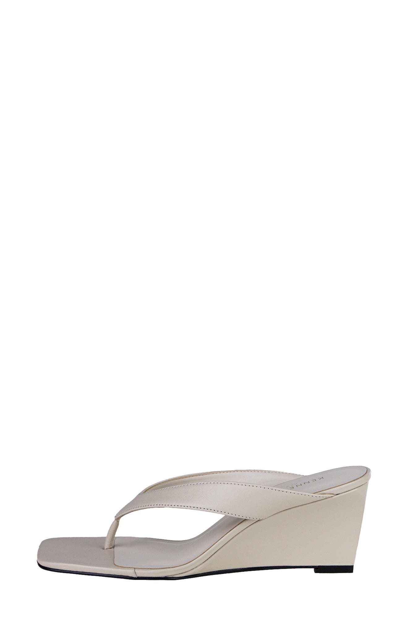 Susannah Wedge Sandal, Alternate, color, ECRU LEATHER