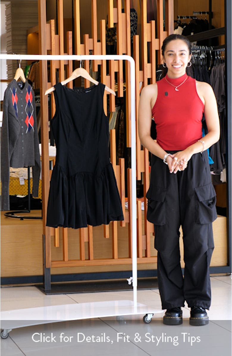 Lyra Bubble Hem Minidress, sales video thumbnail