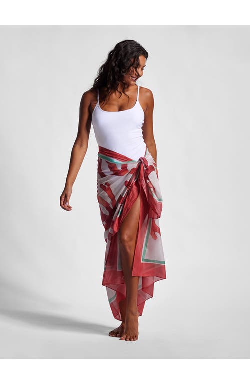 Tori Richard Atolltally Cool Pareo In Wine