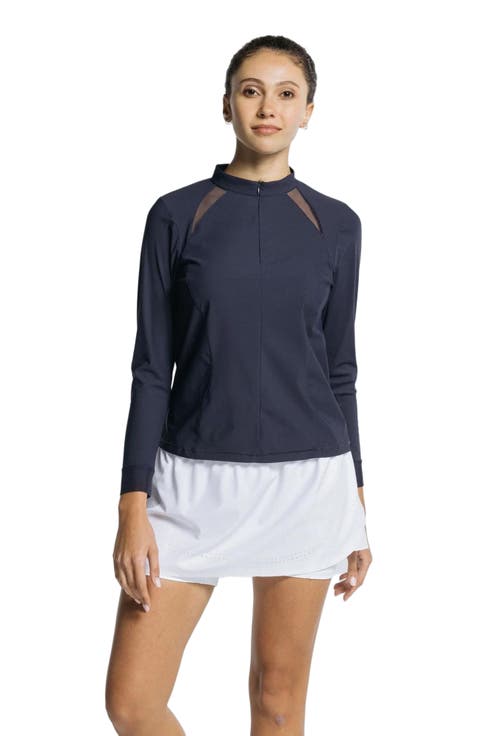 Pickleball Volley Zip Long Sleeve